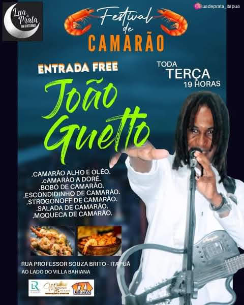 CANTOR JOÃO GUETTO SERESTA MPB SWING SAMBA ROCK  SAMBA SHOW    +55 7198762-0115