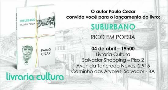 LANÇAMENTO  DO LIVRO SUBURBANO  : CANTOR PAULO CEZAR LANÇA NOVO LIVRO